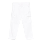 Dondup Pantalone Tinta Unita con Tasconi per Bambino DMPA114 BIANCO DONDUP 
