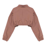 Pinko Camicia Manica Lunga Tinta Unita con Log per Bambina KFCA004 TERRA PINKO 