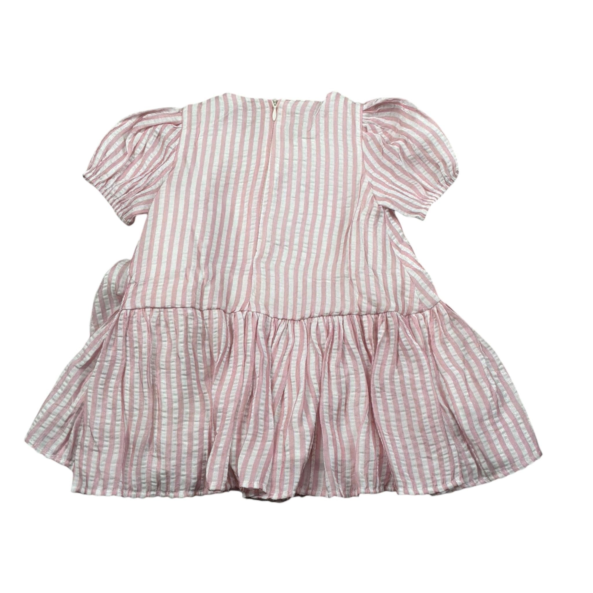 M+E' Abito Mezza Manica Fantasia A Righe per Neonata UE1820X ROSA M+E' 