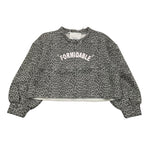 LU LU BY MISS GRANT felpa tinta unita con fantasia maculata Grigio per Bambina LL3338 GRIGIO LU LU BY MISS GRANT 