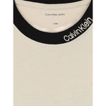 Calvin Klein T-Shirt tinta unita con Profili In Contrasto Beige per Bambino IB0IB02457X BEIGE CALVIN KLEIN 