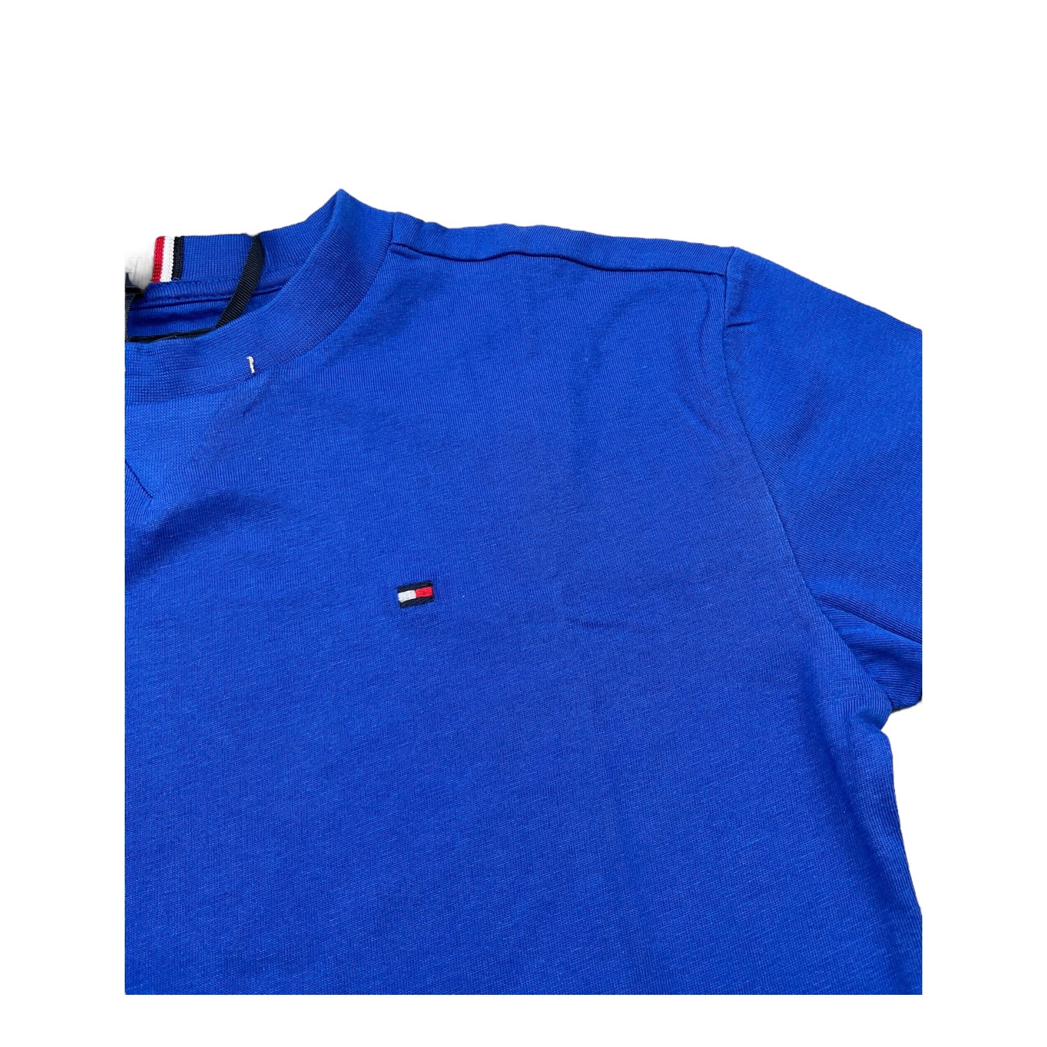 Tommy Hilfiger T-Shirt Girocollo Tina Unita con Stampa per Bambino KB0KB08575 BLU TOMMY HILFIGER 