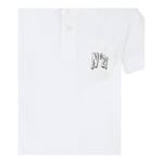 N°21 Polo Mezza Manica Tinta Unita con Stampa per Bambino N2103I BIANCO N°21 