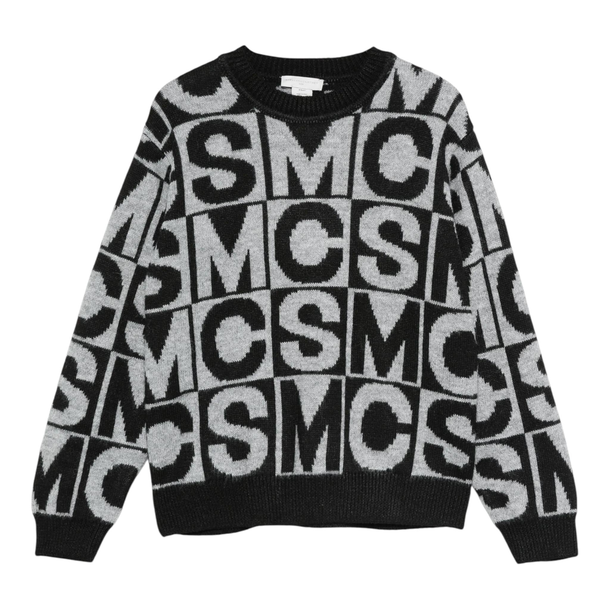 STELLA McCARTNEY maglia girocollo stampa fantasia Grigio per Bambino TV9P50 GRIGIO STELLA McCARTNEY 