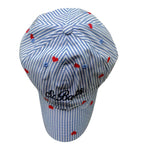 Saint Barth Cappello Modello Berretto con Fantasia A Righe per Bambina 00826L BIANCO SAINT BARTH 