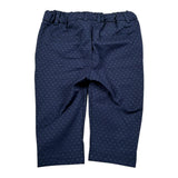 Mini Banda Pantalone Tinta Unita con Elastico In Vita per Neonato 3B622X BLU MINI BANDA 