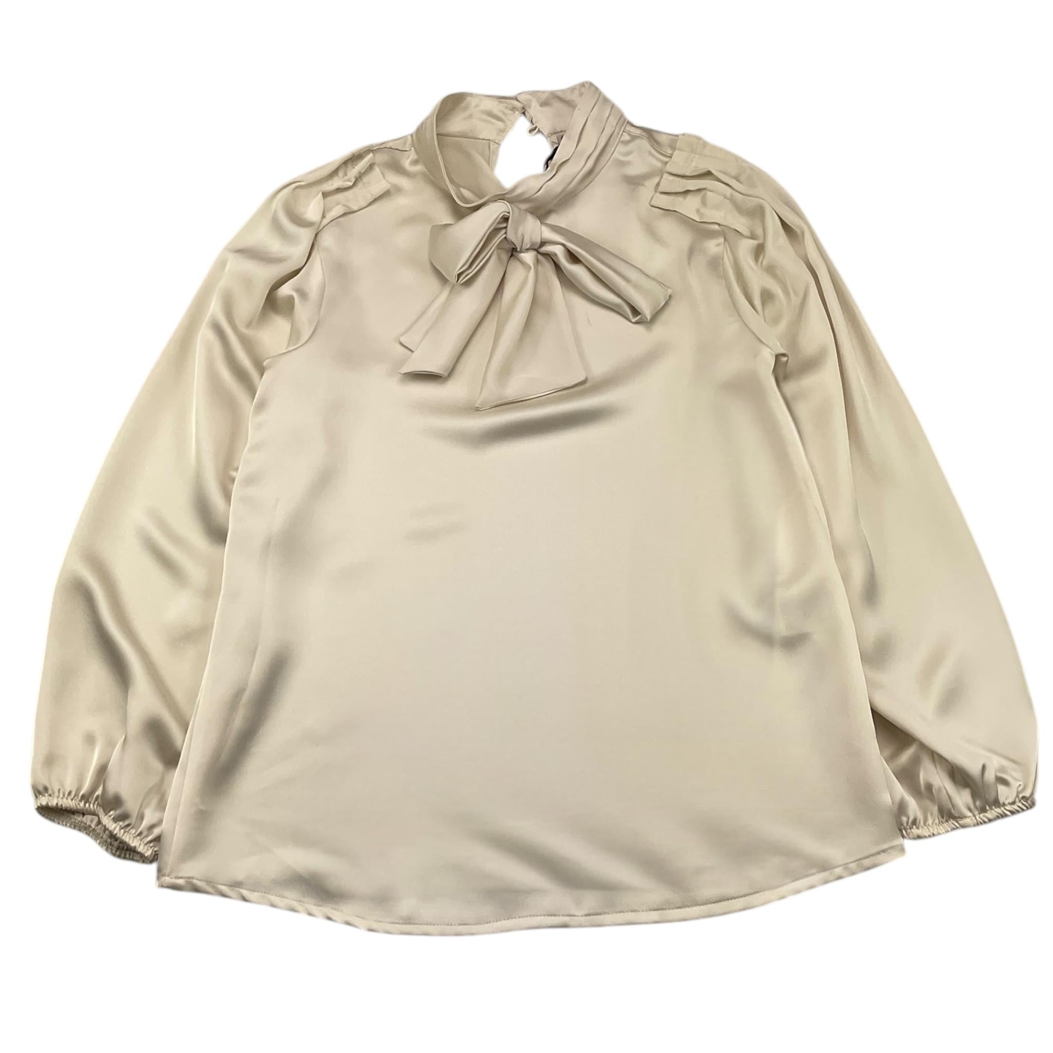 NAIDA camicia manica lunga tinta unita Avorio per Bambina NACA128 AVORIO NAIDA 