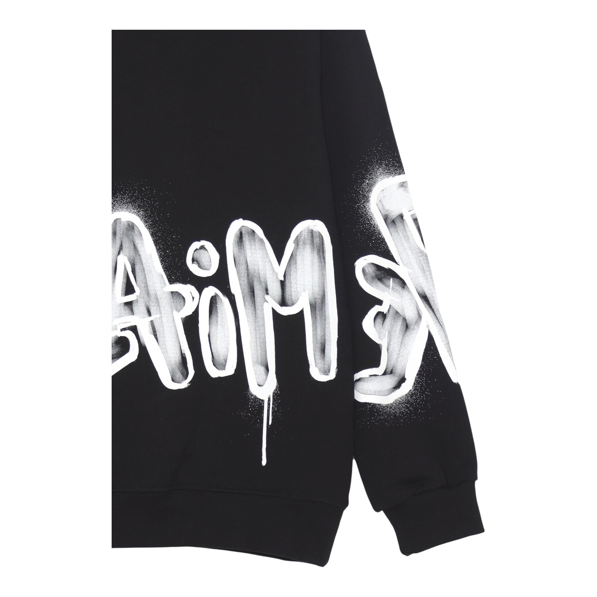 DISCLAIMER felpa con cappuccio tinta unita e stampa Nero per Bambino 24IDK58242X NERO DISCLAIMER 