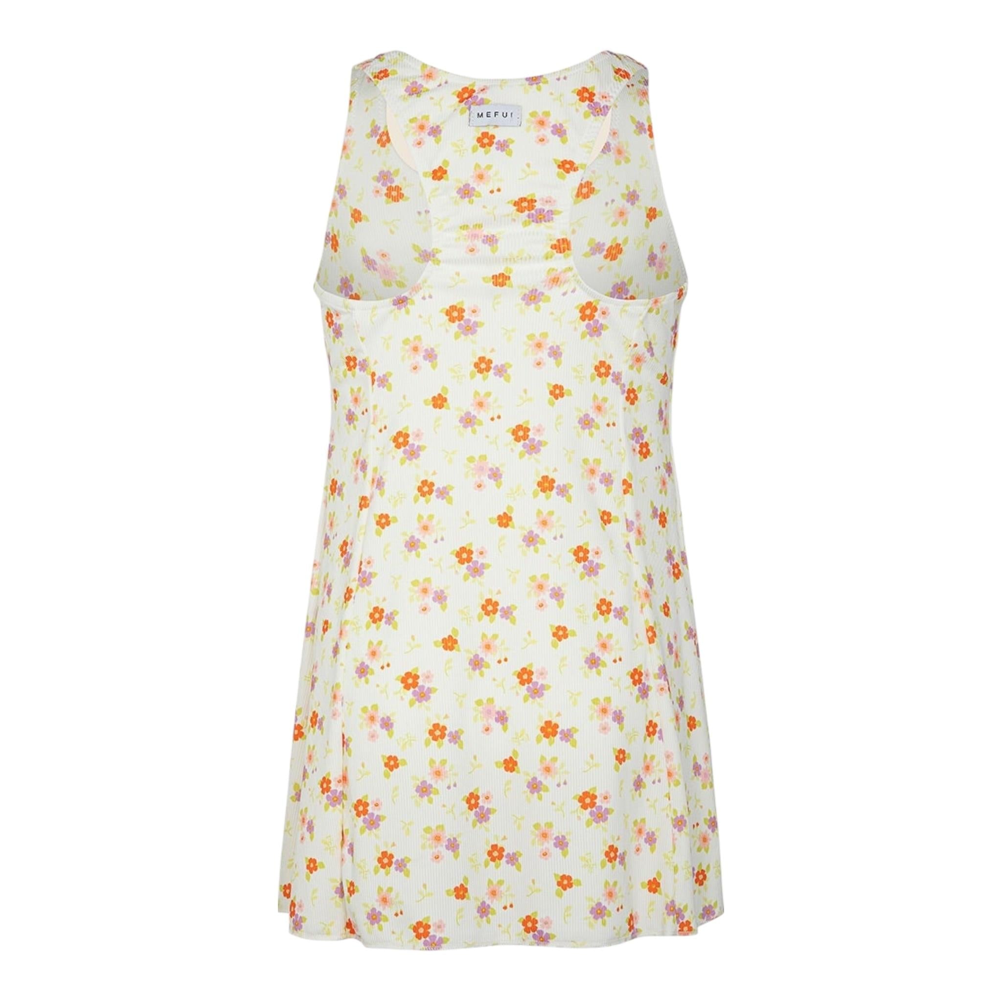 Mefui Abito Giromanica Tinta Unita con Fantasia per Bambina MJ250206X08 PANNA MEFUI 