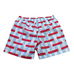 Moschino Costume Bicolore con Fantasia A Righe per Bambino HML01L BIANCO/AZZURRO MOSCHINO 