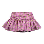 M+E' Gonna Tinta Unita con Stampa Floreale per Bambina UE1745 ROSA M+E' 