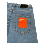 Trussardi Bermuda In Denim Tinta Unita con Logo per Bambino TBP26092BE AZZURRO TRUSSARDI 