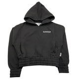 SUPERGA felpa chiusa con cappuccio tinta unita Nero per Bambina SA414 NERO SUPERGA 