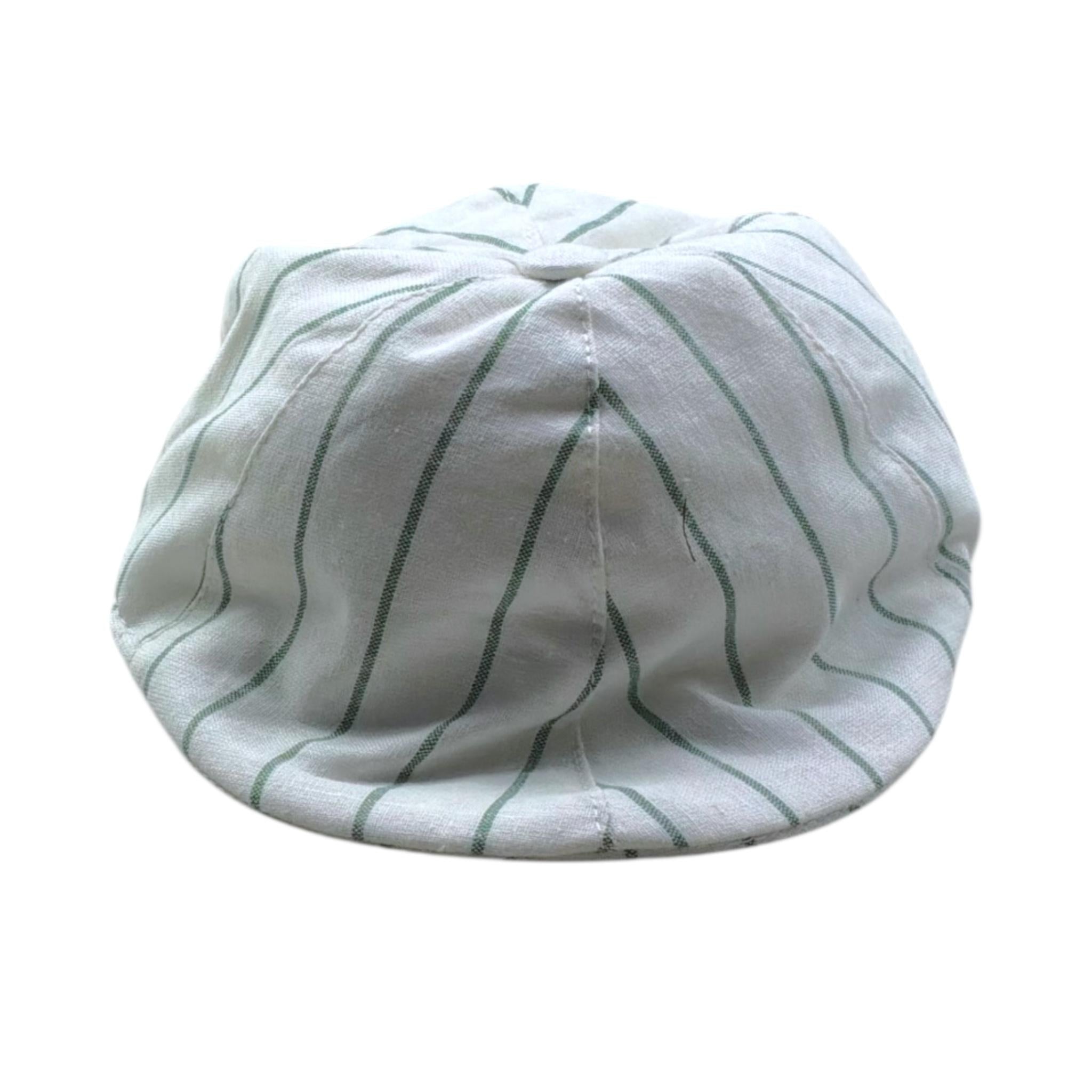 Le Bebe' Cappello Modello Coppola Tinta Unita con Fantasia per Neonato LBB5407 BIANCO LE BEBE' 