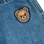 Moschino Jeans Tinta Unita con Elastico In Vita per Neonato MUP05S BLU MOSCHINO 