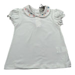 J.O. Milano T-Shirt tinta unita con Colletto Bianco per Neonata 576G3 BIANCO J.O. MILANO 