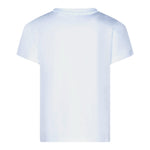 Fun & Fun T-Shirt Girocollo Tinta Unita con Paillettes con Spilla per Bambina FNCJTS16390 BIANCO FUN & FUN 