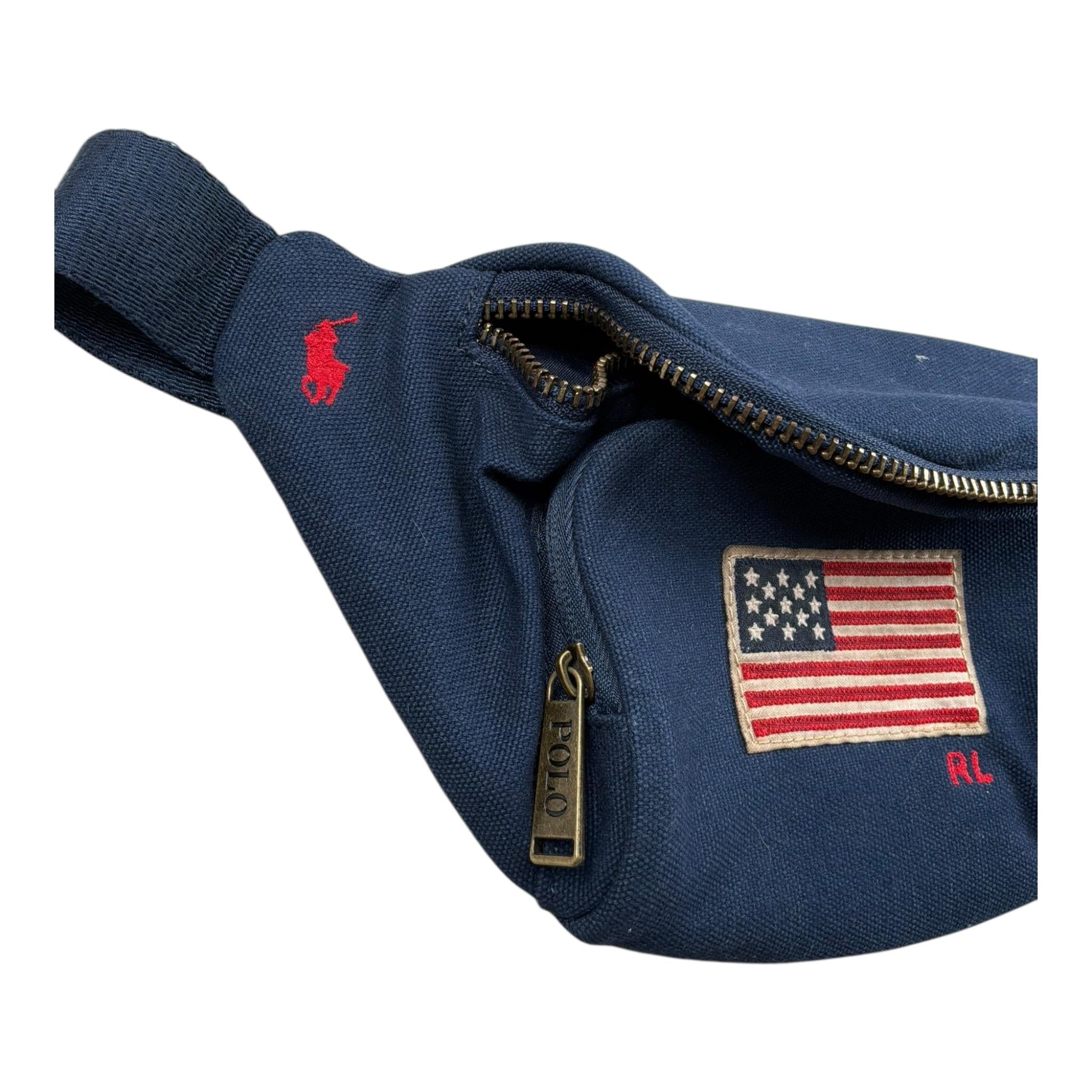 Ralph Lauren Marsupio Tinta Unita con Logo per Bambino MARS BLU RALPH LAUREN 