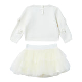 LIU JO completo 2 pezzi maglia-gonna tinta unita Panna per Neonata HF4024MS75L PANNA LIU JO 