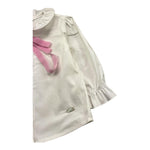 LE BEBE' camicia manica lunga tinta unita con fiocco Bianco per Neonata LBG6142 BIANCO LE BEBE' 