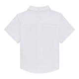 Boss Camicia Mezza Manica Tinta Unita per Neonato J52092 BIANCO BOSS 