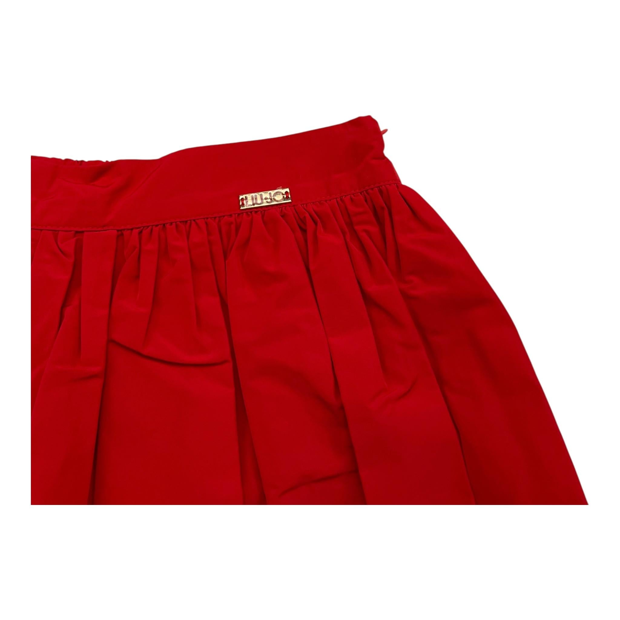 LIU JO gonna tinta unita modello palloncino Rosso per Neonata KF3143N ROSSO LIU JO 