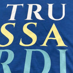 Trussardi T-Shirt Girocollo Tinta Unita con Stampa per Bambino TGP26007TS BLU TRUSSARDI 