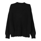 MAISON MARGIELA maglia tinta unita mezzo collo con stampa Nero per Bambina M60704 NERO MAISON MARGIELA 