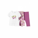 Mayoral Completo 3 Pezzi T-Shirt- 2 Leggins per Neonata 1740 BIANCO MAYORAL 