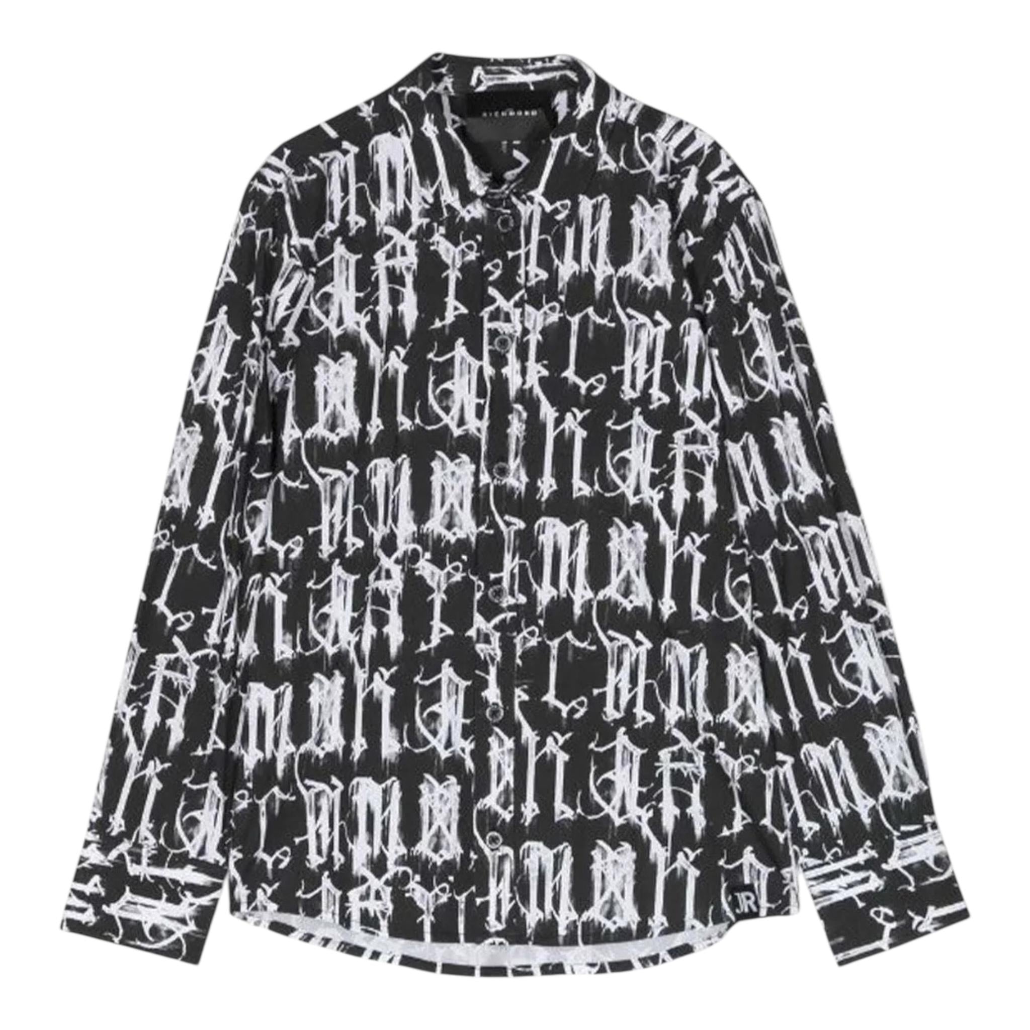 John Richmond Camicia Bicolore Logata per Bambino RBP23011CA BIANCO/NERO JOHN RICHMOND 