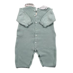 Marlu' Tutina Manica Lunga Tinta Unita con Colletto per Neonata EF1910 VERDE MARLU' 