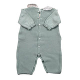 Marlu' Tutina Manica Lunga Tinta Unita con Colletto per Neonata EF1910 VERDE MARLU' 