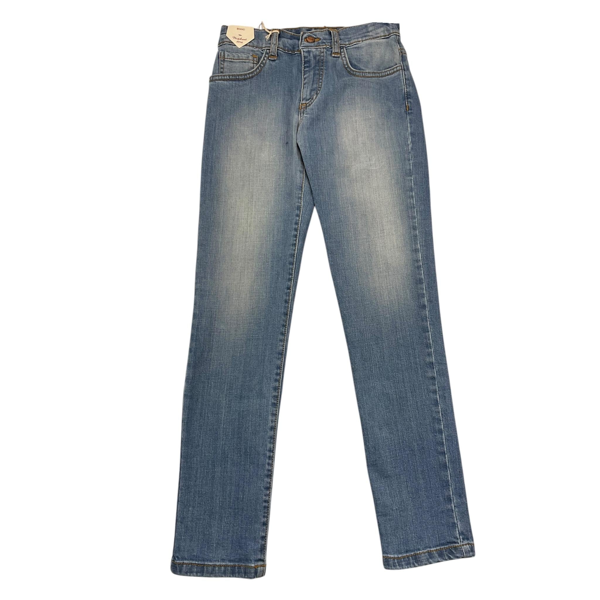 NUPKEET jeans tinta unita cn girovita regolabile Azzurro per Bambino 31NK949 AZZURRO NUPKEET 