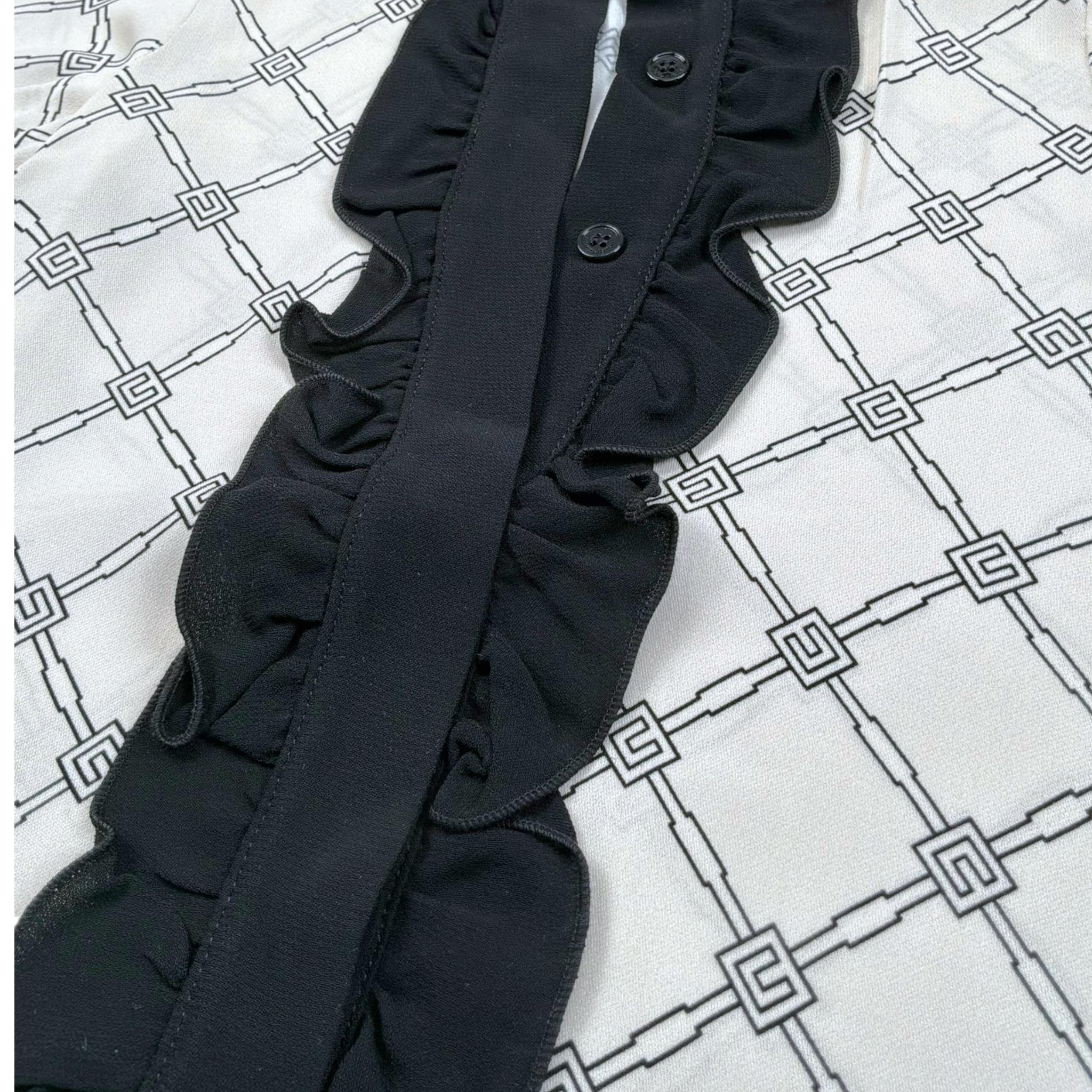 Elisabetta Franchi Abito Bicolore Mezza Manica con Fantasia per Neonata EGAB195 BIANCO/NERO ELISABETTA FRANCHI 