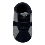 Le Bebe Scarpine Neonato Bicolore con Lacci per Neonato LBB1471 GRIGIO LE BEBE 
