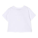 Twinset T-Shirt Girocollo Tinta Unita con Stampa per Bambina 251GJ2484 BIANCO TWINSET 