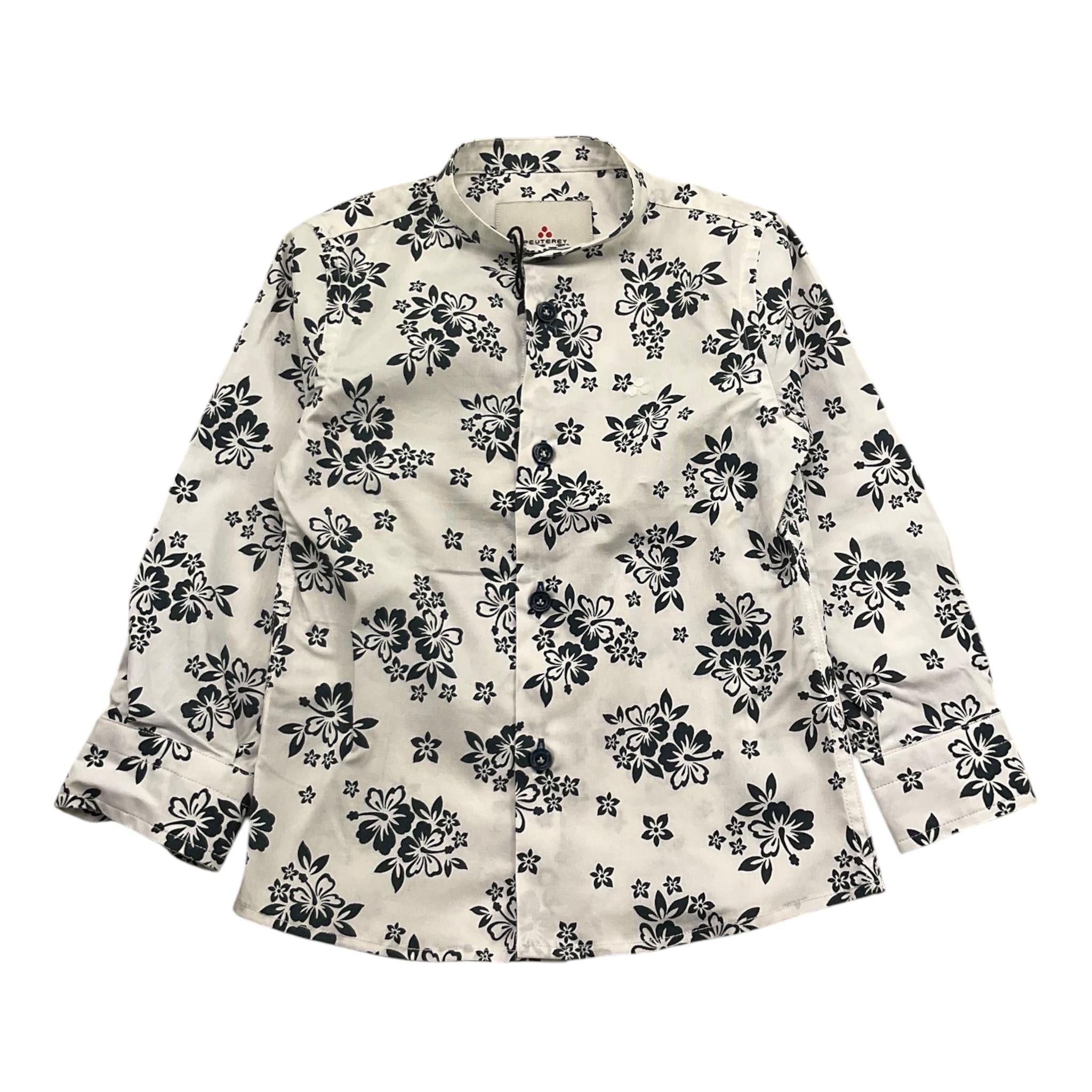 Peuterey Camicia Manica Lunga Tinta Unita con Stampe Floreali per Neonato PTB1755 BIANCO PEUTEREY 