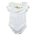 Calamaro Body Tinta Unita con Ricami per Neonata EIIEIEI BIANCO CALAMARO 