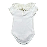 Calamaro Body Tinta Unita con Ricami per Neonata EIIEIEI BIANCO CALAMARO 