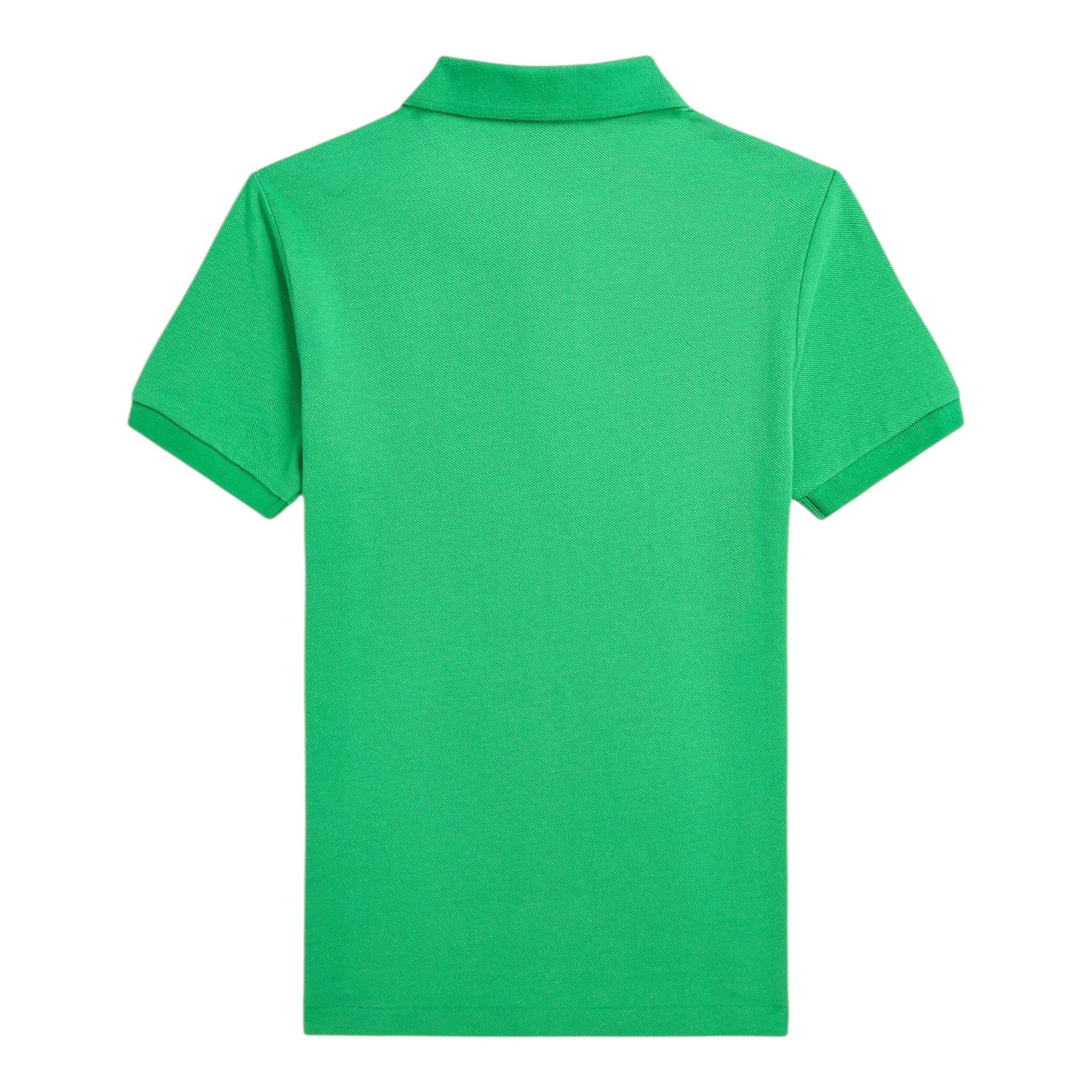 Ralph Lauren Polo Mezza Manica Tinta Unita per Neonato 322703632183 VERDE RALPH LAUREN 