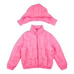 DSQUARED2 giubbino tinta unita con cappuccio Rosa per Bambina DQ1859 ROSA DSQUARED2 