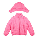DSQUARED2 giubbino tinta unita con cappuccio Rosa per Bambina DQ1859 ROSA DSQUARED2 