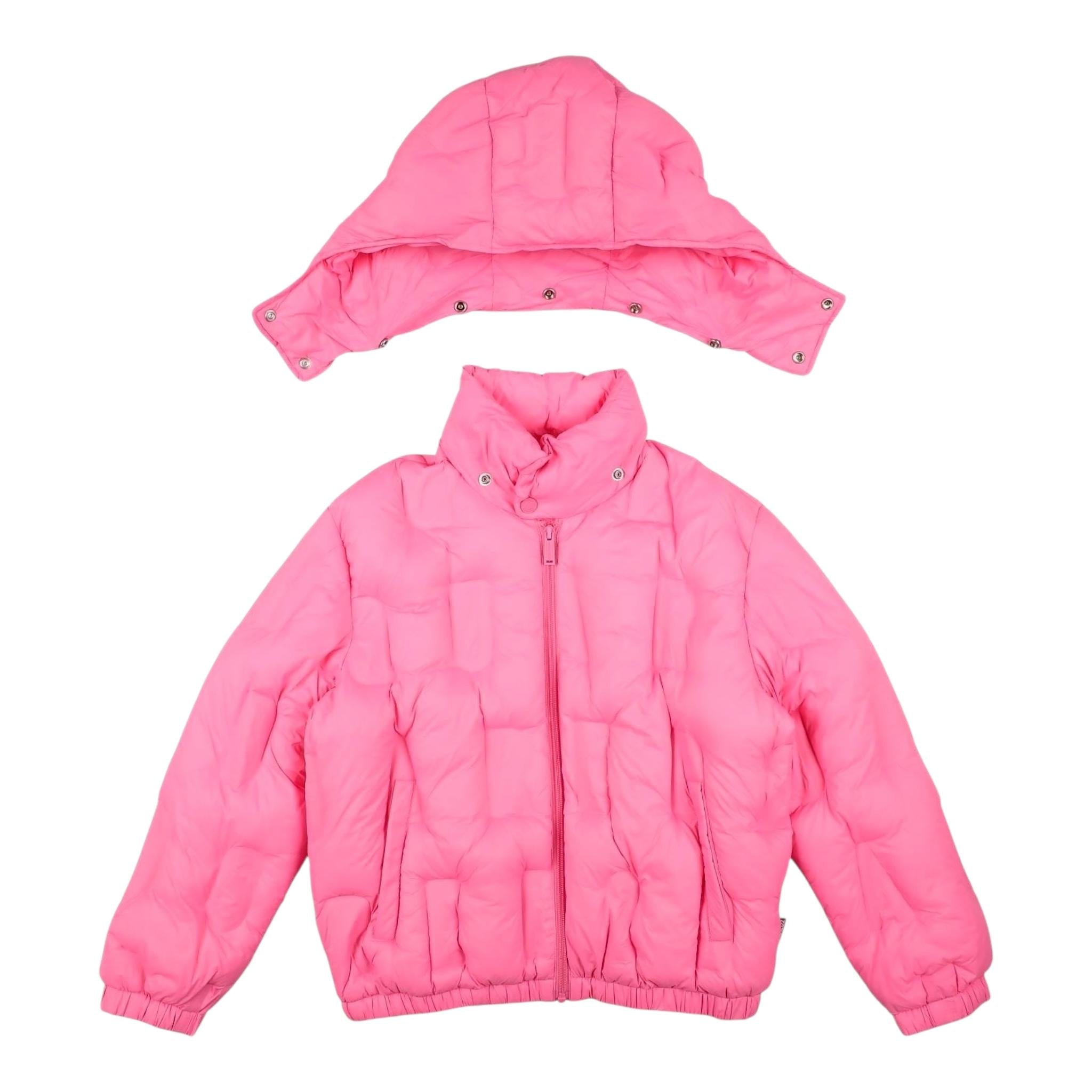 DSQUARED2 giubbino tinta unita con cappuccio Rosa per Bambina DQ1859 ROSA DSQUARED2 