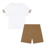 Boss Completo 2 Pezzi T-Shirt-Bermuda Bianco per Neonato J506244 BIANCO BOSS 