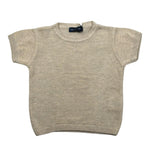 Emanuel Pris T-Shirt Girocollo Tinta Unita per Neonato ETS3143 BEIGE EMANUEL PRIS 