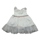 La Stupenderia Abito Giromanica tinta unita Cn Tulle Bianco per Neonata CBAB64 BIANCO LA STUPENDERIA 