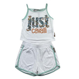 Just Cavalli Completo 2 Pezzi Top-Short per Bambina JGP26141CJ BIANCO JUST CAVALLI 