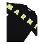 MARNI t-shirt girocollo tinta unita con stampa Nero per Bambino M01265 NERO MARNI 