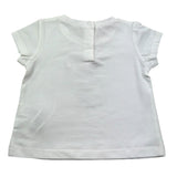 Liu Jo T-Shirt Girocollo Tinta Unita con Brillantini per Neonata HA5037 BIANCO LIU JO 