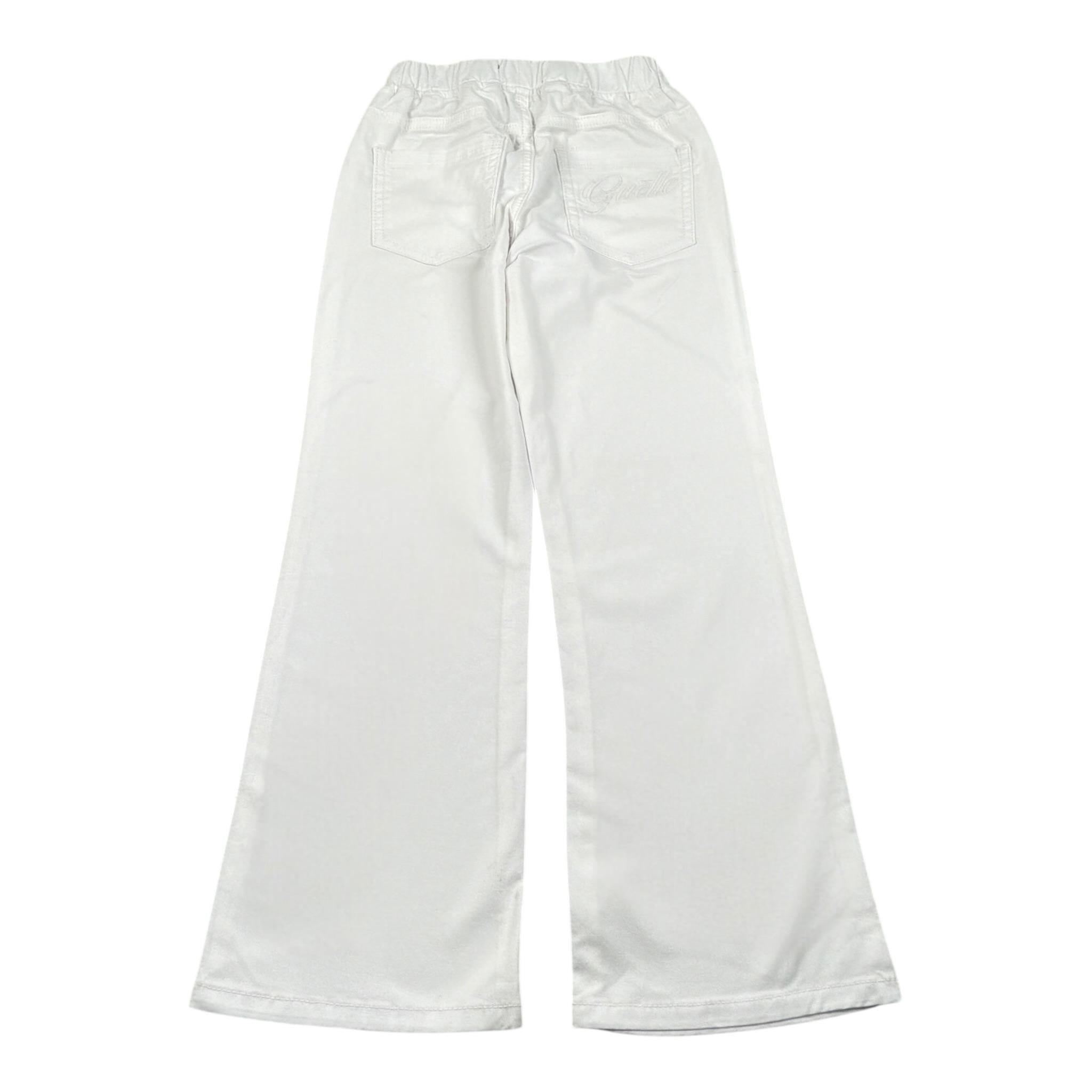 Gaelle Pantalone tinta unita con Elastico In Vita Bianco per Bambina 2745P00512 BIANCO GAELLE 
